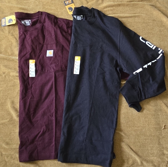 Carhartt Other - Carhartt Men Black and Burgundy Shirts